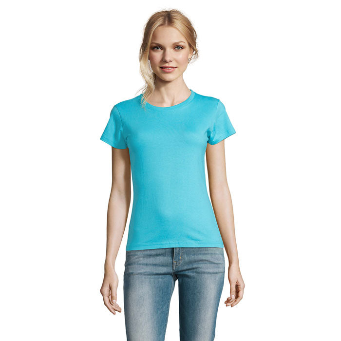 IMPERIAL WOMEN T-Shirt 190g – Atoll-Blau – Größe L