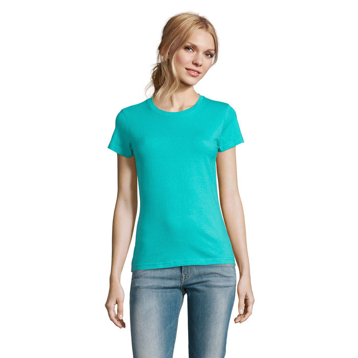 IMPERIAL WOMEN T-Shirt 190g – Karibik Blau – Größe L