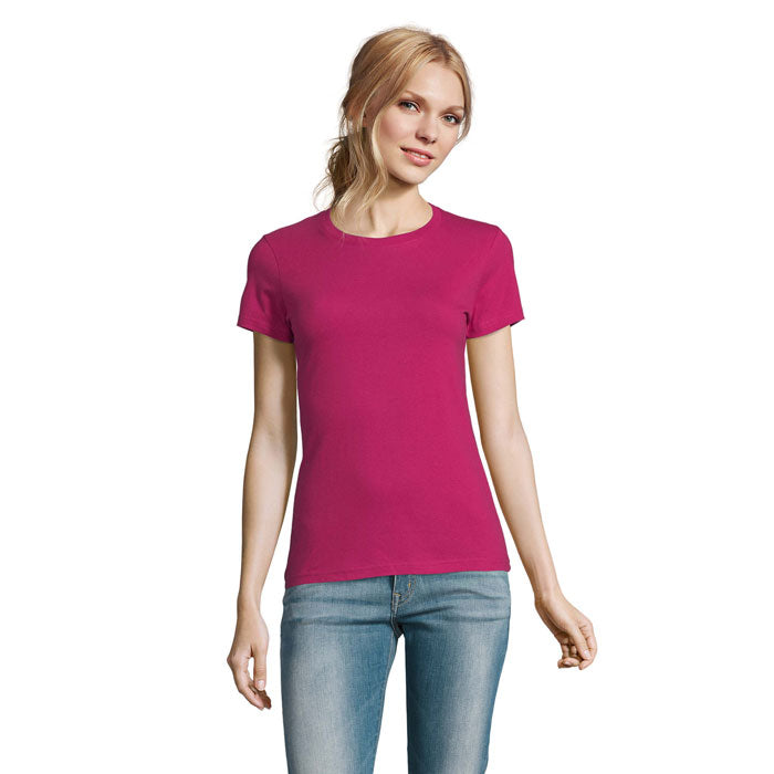 IMPERIAL WOMEN T-Shirt 190g – Fuchsia – Größe L
