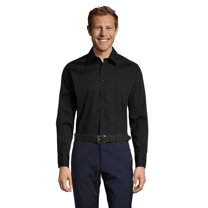 BRIGHTON STRETCH MEN SHIRT – Schwarz – Größe 3XL