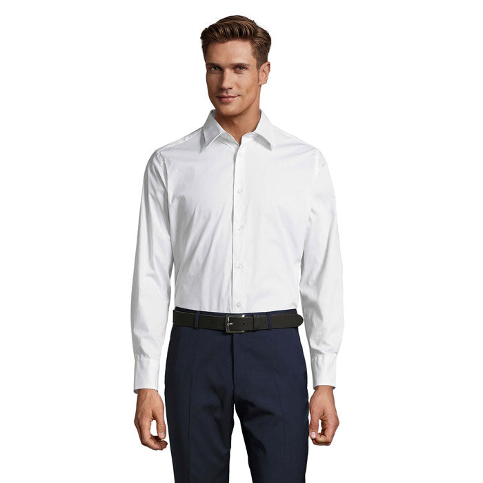 BRIGHTON STRETCH MEN SHIRT – White – Größe 3XL