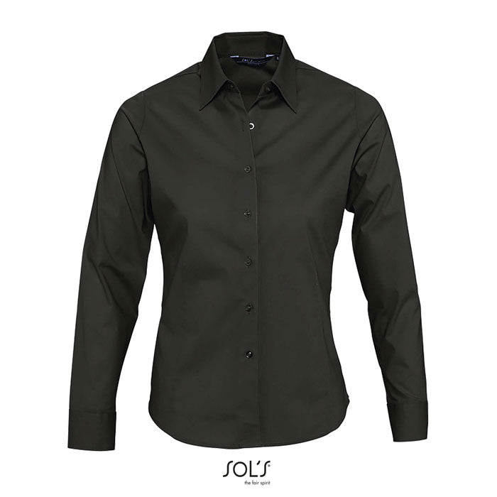 EDEN STRETCH WOMEN SHIRT – Schwarz – Größe 3XL