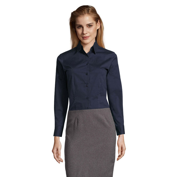 EDEN STRETCH WOMEN SHIRT – Dark Blue – Größe 3XL