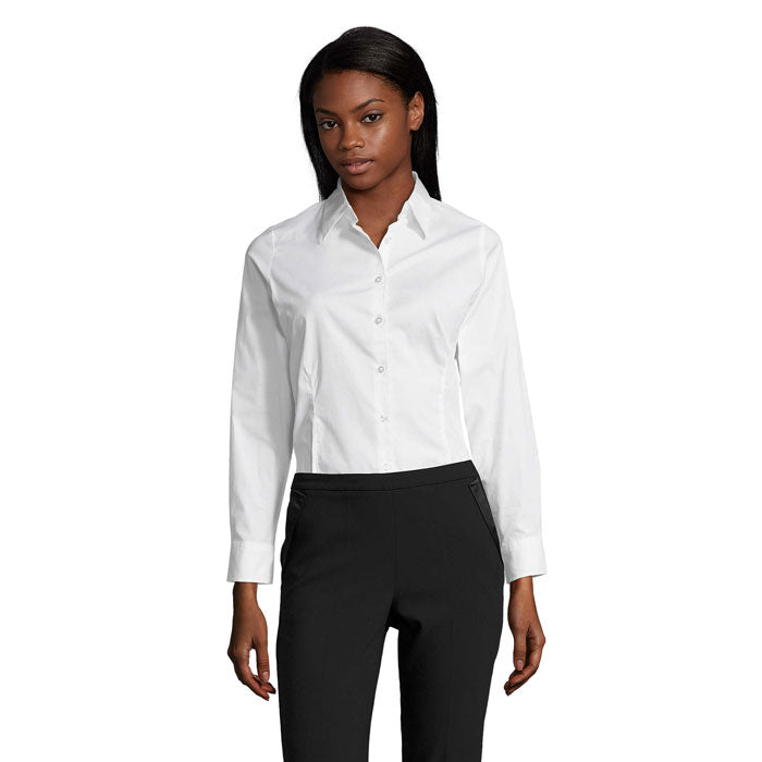 EDEN STRETCH WOMEN SHIRT – White – Größe 3XL