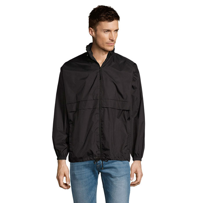SURF Unisex Windbreaker – Schwarz – Größe L