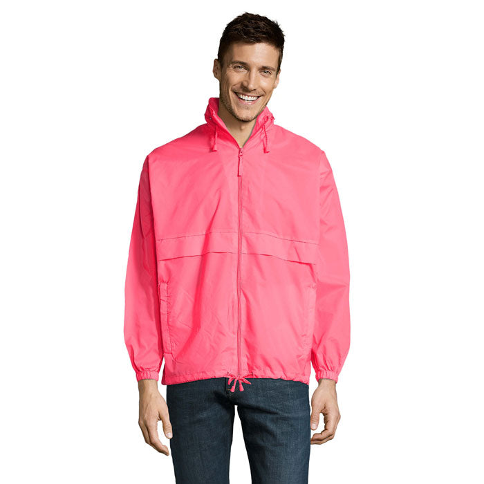 SURF Unisex Windbreaker – Neon-Rosa 2 – Größe XXL