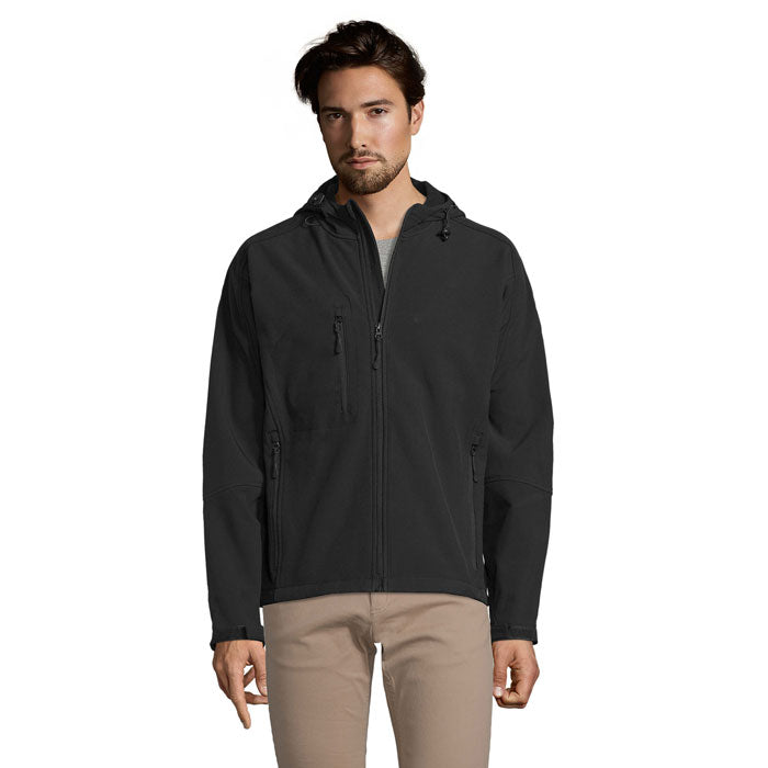 REPLAY MEN REPLAY HERREN SOFTSHELL – Schwarz – Größe 3XL