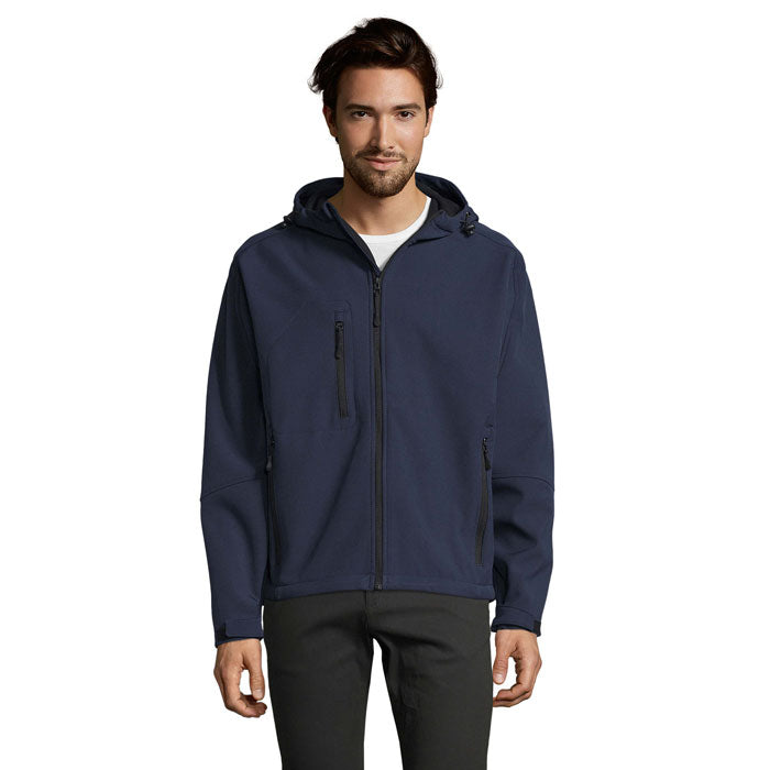 REPLAY MEN REPLAY HERREN SOFTSHELL – French Navy – Größe 3XL