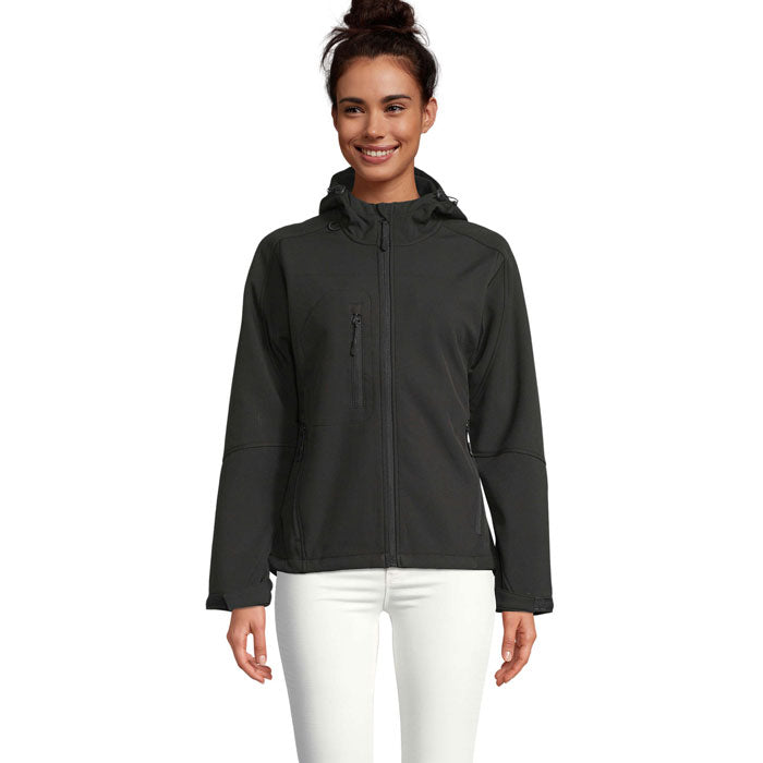 REPLAY WOMEN REPLAY DAMEN HOOD SOFTSHELL – Schwarz – Größe L