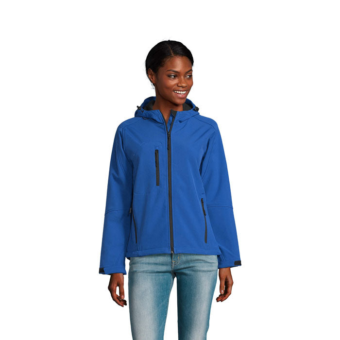REPLAY WOMEN REPLAY DAMEN HOOD SOFTSHELL – Royal Blue – Größe L
