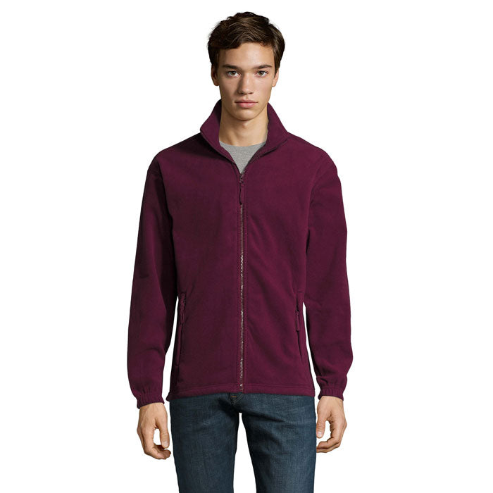 NORTH MEN Fleece-Jacke – Burgundy – Größe 3XL