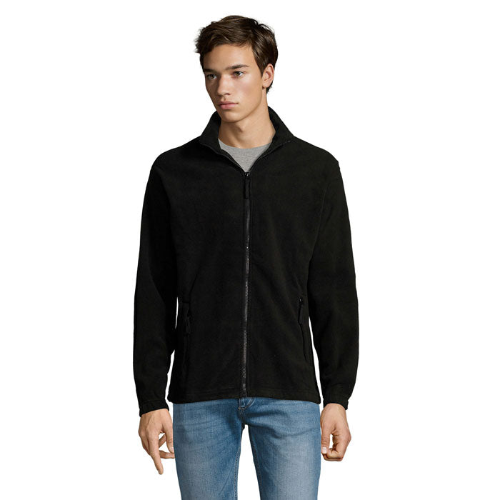 NORTH MEN Fleece-Jacke – Schwarz – Größe 3XL