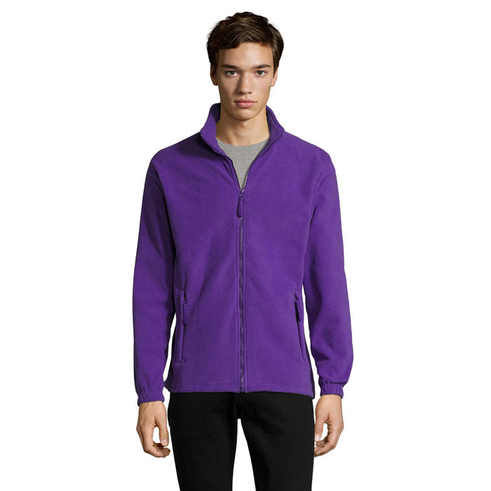 NORTH MEN Fleece-Jacke – Dark Purple – Größe 3XL