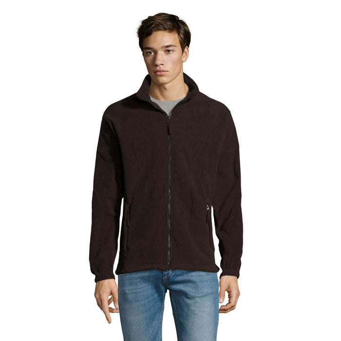 NORTH MEN Fleece-Jacke – Dark Chocolate – Größe 3XL