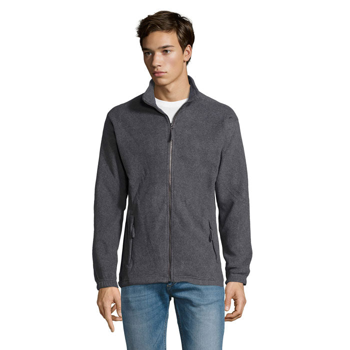NORTH MEN Fleece-Jacke – Graue Melange – Größe 3XL