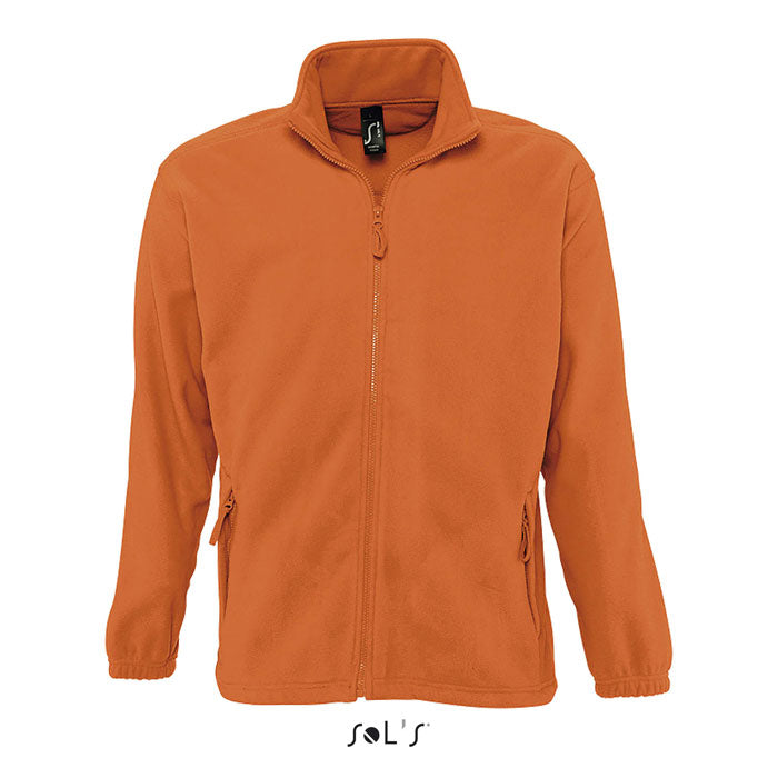 NORTH MEN Fleece-Jacke – Orange – Größe 3XL